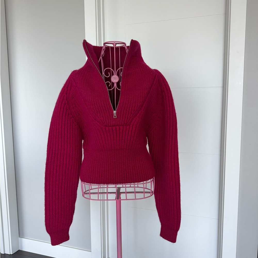 Jacquemus Fuchsia Turtleneck Sweater